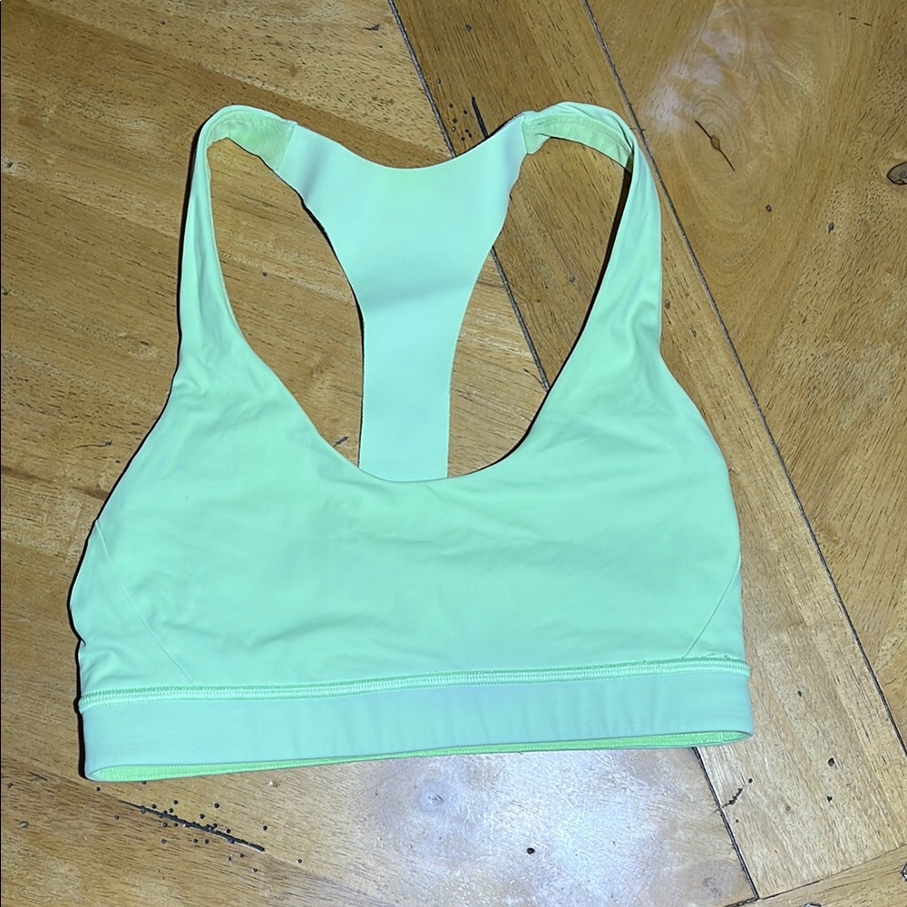 Lime Green Sports Bra